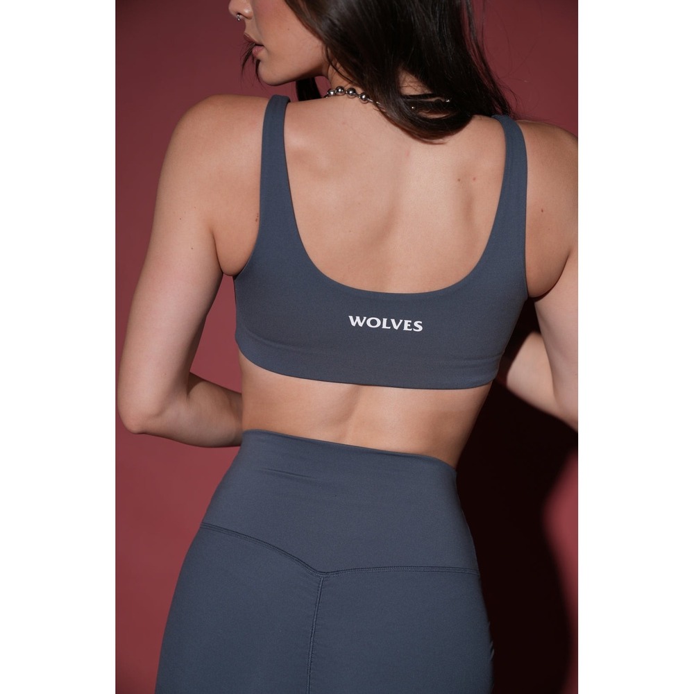 Darc Sport SHE Soto Energy Bra Dark Blue Wolves Graphic Sports Bra Large 45/500 - Picture 2 of 8
